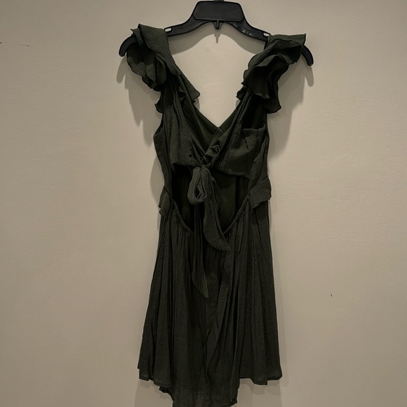 Green Ruffle Dress - Picture 1 of 2